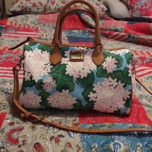 Dooney and Burke floral bag like new!